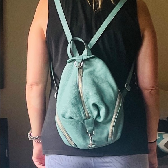 Rebecca Minkoff Medium backpack- Mint color - Picture 5 of 5